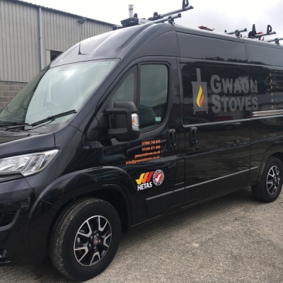 Sign-Gwaun-Stoves-Vehicle